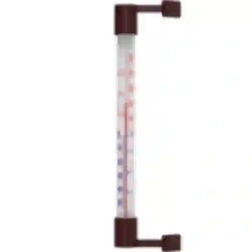 Termometr zewnętrzny brązowy 22cm