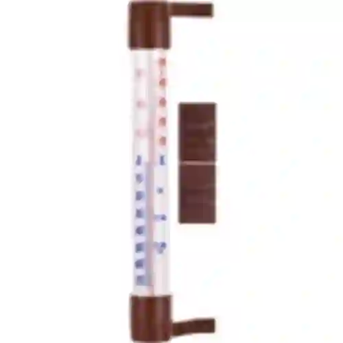 Termometr zewnętrzny brązowy (-60°C do +50°C) 23cm