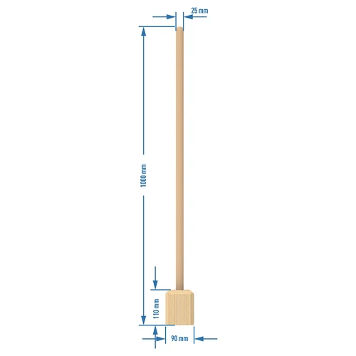 Ubijak / Tłuczek do kapusty drewniany duży 100 cm - 2 ['do kiszonek', ' do kiszenia kapusty', ' do kiszonej kapusty', ' kiszona kapusta', ' żywność fermentowana', ' do kimchi', ' jak kisić', ' zdrowe kiszonki', ' ubijak do kapusty', ' tłuczek', ' drewno bukowe', ' do kamionki', ' do słoika', ' do beczki do kiszenia', ' pałka do kapusty']