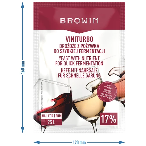 ViniTurbo - drożdże do szybkiej fermentacji, 20 g - 3 ['drożdże z pożywką', ' drożdże winne z pożywką', ' drożdże winiarskie z pożywką', ' drożdże i pożywka do wina', ' pożywka do wina', ' aktywne suszone drożdże winiarskie', ' drożdże winne', ' drożdże do wina', ' drożdże winiarskie', ' drożdże winiarskie suszone', ' drożdże suszone', ' drożdże suszone do wina', ' drożdże do wina czerwonego', ' drożdze do wina białego', ' drożdże do wina różowego']