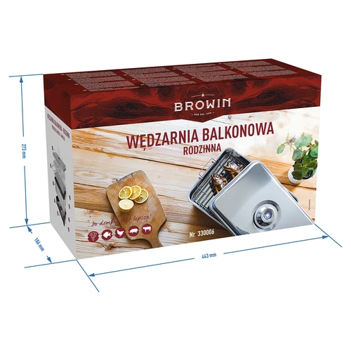 Wędzarnia balkonowa - RODZINNA - 7 ['wędzarka', ' wedzarka', ' wedzenie', ' wędzenie', ' wędzić', ' wedzić', ' wędzonka', ' wędzonki', ' wędzony pstrąg', ' wędzony ser', ' wędzona schab', ' grill']