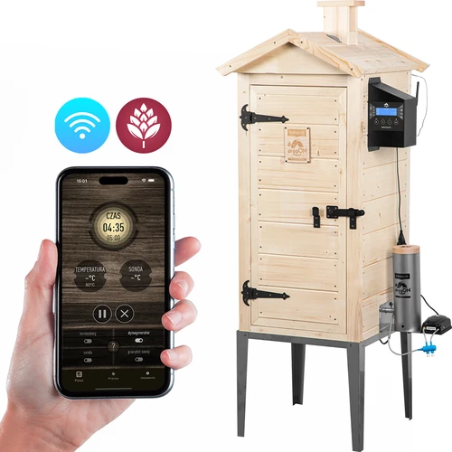 Wędzarnia elektryczna z Wi-Fi, 200 L- dragON WOOD 100IQ  - 1 ['wędzenie', ' łatwe wędzarnie', ' wędzarnia elektryczna', ' wędzarnia z wi-fi', ' zalety wędzenia z wifi i aplikacją', ' aplikacja do wędzenia', ' drewniana wędzarnia', ' wędzarnia ogrodowa', ' najlepsza wędzarnia', ' wędzarnia ze sterownikiem', ' jak wędzić z apką', ' jaką wędzarnię kupić', ' domowe wędliny', ' wędzarnia na 200 L', ' wysoka wędzarnia', ' pojemna wędzarnia', ' wędzenia z dymogeneratorem', ' generator dymu do wędzenia', ' zrębki do wędzenia', ' nowości do wędzenia', ' profesjonalne wędzenie', ' łatwe wędzenie', ' jak używać wędzarnię elektryczną', ' browin control']