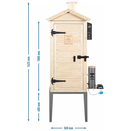 Wędzarnia ogrodowa drewniana 200 L – dragON Wood 100E z elektrycznym modułem grzejnym i sterownikiem - 13 ['wędzenie', ' łatwe wędzarnie', ' wędzarnia elektryczna', ' wędzarnia z panelem sterowania', ' zalety wędzenia za pomocą sterownika', ' drewniana wędzarnia', ' wędzarnia ogrodowa', ' najlepsza wędzarnia', ' wędzarnia ze sterownikiem', ' jak wędzić', ' jaką wędzarnię kupić', ' domowe wędliny', ' wędzarnia na 200 L', ' wysoka wędzarnia', ' pojemna wędzarnia', ' wędzarnia z dymogeneratorem', ' wędzenie dymem', ' generator dymu do wędzenia', ' zrębki do wędzenia', ' nowości do wędzenia', ' profesjonalne wędzenie', ' łatwe wędzenie', ' jak używać wędzarnię elektryczną']