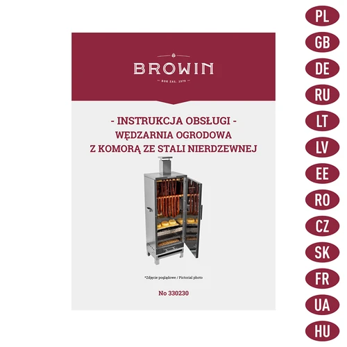 Wędzarnia ogrodowa - komora ze stali nierdzewnej - 13 ['wędzarnia ogrodowa', ' wędzarnia ze stali', ' do wędzenia szynki', ' do wędzenia mięs', ' grill']