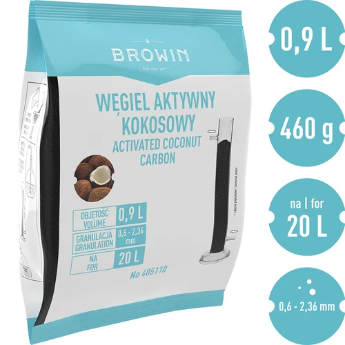 Węgiel aktywny kokosowy 0,46 kg - 2 ['węgiel aktywny w proszku', ' węgiel kokosowy', ' węgiel aktywny do alkoholu', ' węgiel aktywny do filtracji alkoholu', ' węgiel aktywny do filtracji destylatów', ' dodatki do alkoholu', ' Coobra']