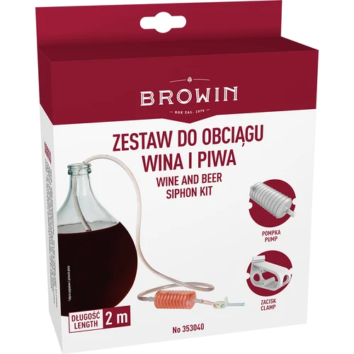 Wężyk do obciągu wina z pompką - 4 ['wężyk do zlewania wina z pompką', ' wężyk do ściagania wina z pompką', ' zlewanie wina', ' zlewanie wina znad osadu', ' ściąganie wina']