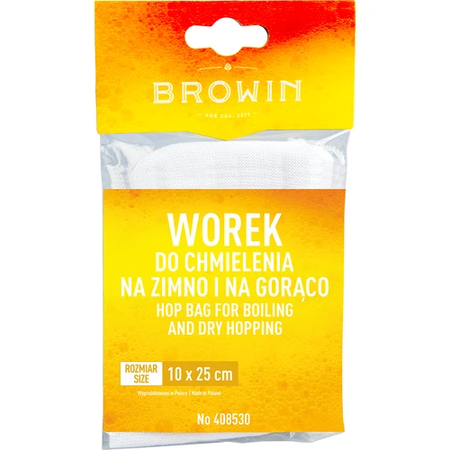 WOREK DO CHMIELENIA - 1 SZT. - 2 ['worek do chmielenia', ' produkcja podpiwków', ' produkcja kwasu chlebowego', ' produkcja kawy fermentowanej', ' filtr materiałowu', ' naturalny worek do chmielenia', ' worek do chmielenia odprny na wysokie temperatury']