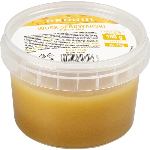 Wosk serowarski, 150 g  - 1 ['wosk plastyczny', ' wosk spożywczy', ' wosk do sera', ' wosk serowarski', ' wosk do powlekania sera', ' wosk na ser']